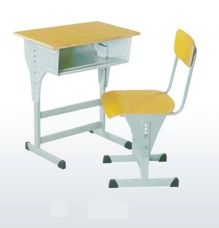 产品编号：JL--DK04   产品名称：双杠单人升降课桌椅