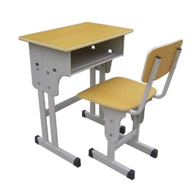 产品编号：JL--DK05   产品名称：双腿单人升降课桌椅